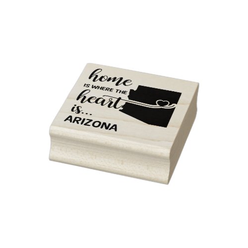 Arizona home is where the heart is rubber stamp