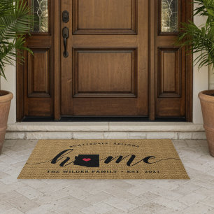 Arizona Home State Personalized Doormat