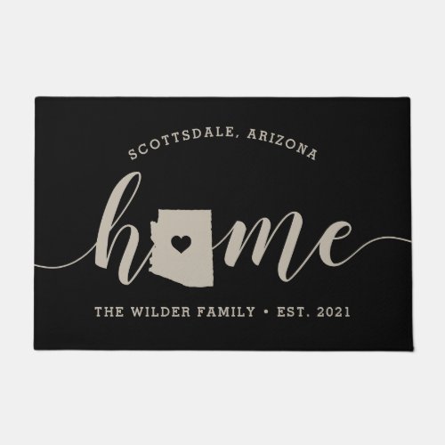 Arizona Home State Personalized Doormat