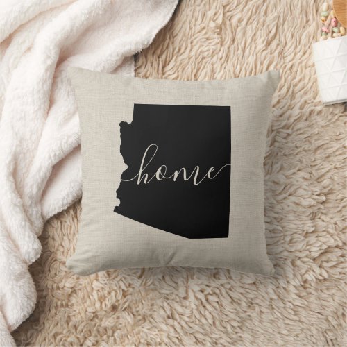 Arizona Home State Throw Pillow