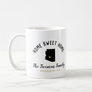Arizona Home Sweet Home Family Monogram Mug