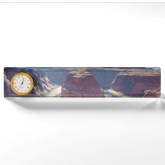 Arizona Horseshoe Bend meander of Colorado River i Desk Name Plate