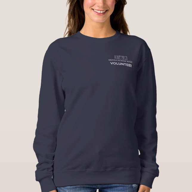 Arizona Humane Society Volunteer Crewneck Sweatshirt (Front)