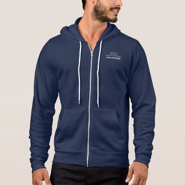 Arizona Humane Society Volunteer Zip-up Hoodie (Front)