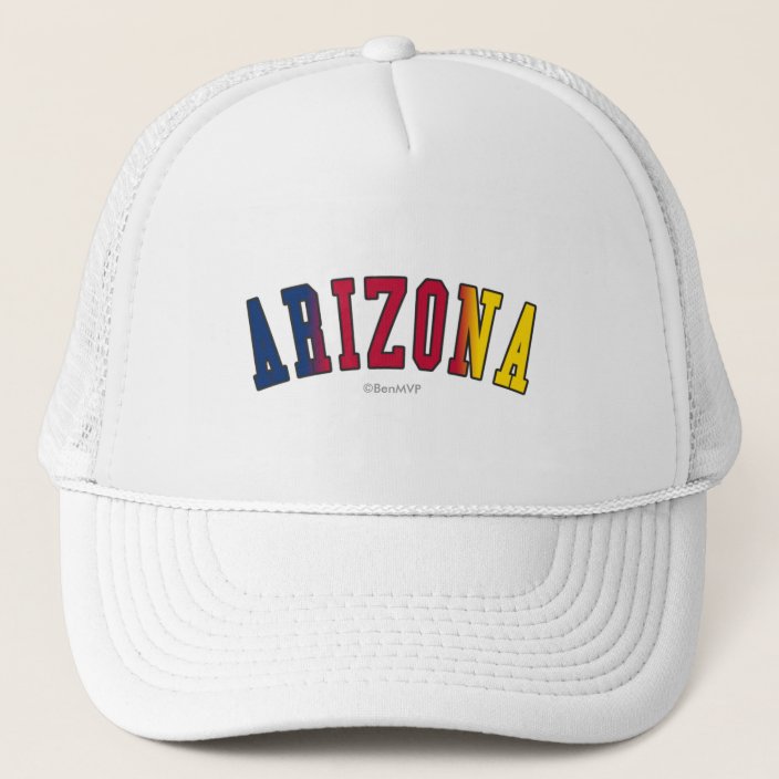 Arizona in State Flag Colors Mesh Hat