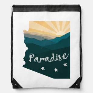 Arizona Is Paradise Drawstring Bag
