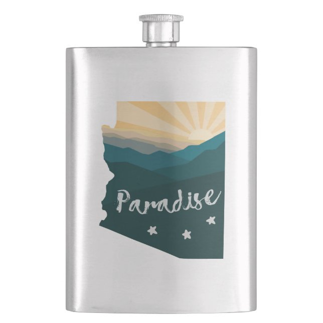Arizona Is Paradise Flask (Front)