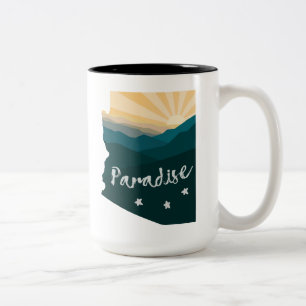 Arizona Is Paradise Two-Tone Coffee Mug