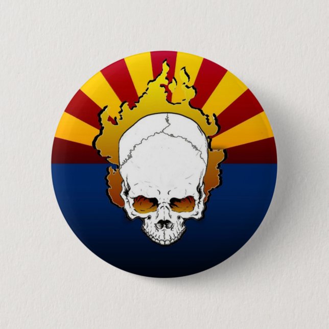 Arizona...It's a Dry Heat Button (Front)