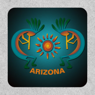 Arizona Kokopelli Sun Turquoise Patch