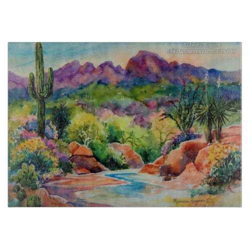 Arizona Landscape Cutting Board