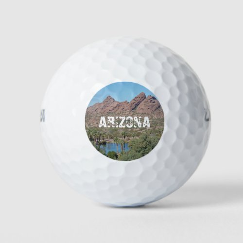 Arizona Landscape Photo Phoenix City Park Desert Golf Balls