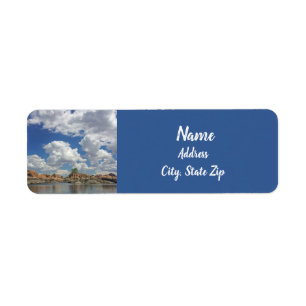 Arizona Landscape Photo Watson Lake Prescott Water Label