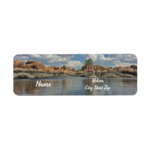 Arizona Landscape Photo Watson Lake Prescott Water Label