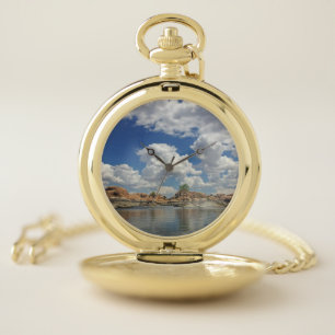 Arizona Landscape Photo Watson Lake Prescott Water Pocket Watch