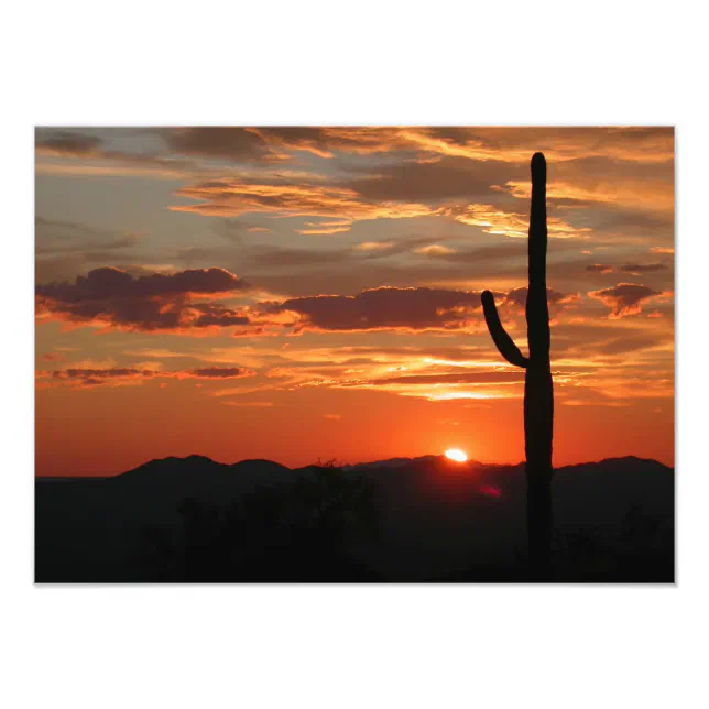 Arizona landscape sunset photo print | Zazzle