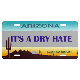 arizona... license plate