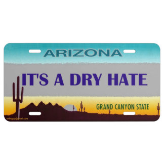 arizona... license plate