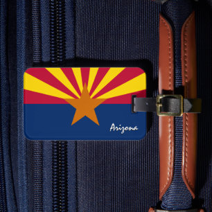 Arizona Luggage Tags, patriotic Arizona Flag Tag