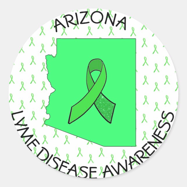 Arizona Lyme Disease Awareness StickerS (Front)