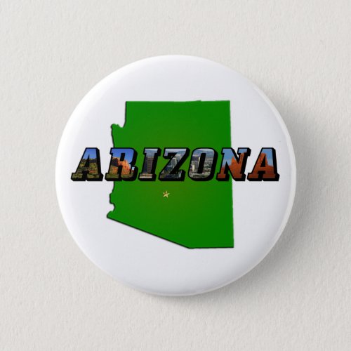 Arizona Map and Picture Text Button