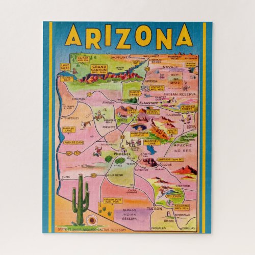 Arizona Map Jigsaw Puzzle