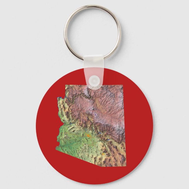 Arizona Map Keychain (Front)