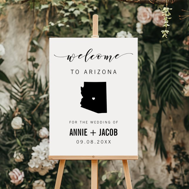 Arizona Map Wedding Welcome Sign, Foam Board (Creator Uploaded)