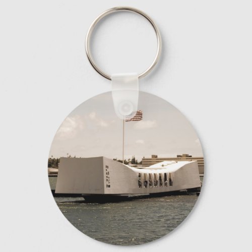 Arizona Memorial Pearl Harbor Keychain