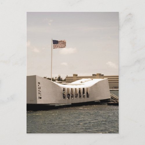 Arizona Memorial Pearl Harbor Postcard
