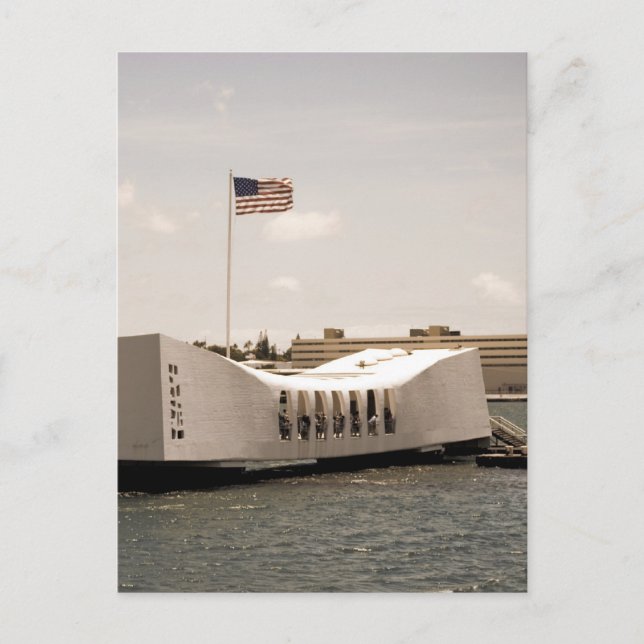 Arizona Memorial Pearl Harbor Postcard (Front)