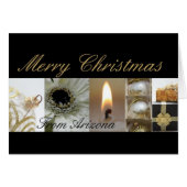Arizona Merry Christmas Collage Card (Front Horizontal)