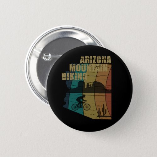 Arizona mountain biking vintage button