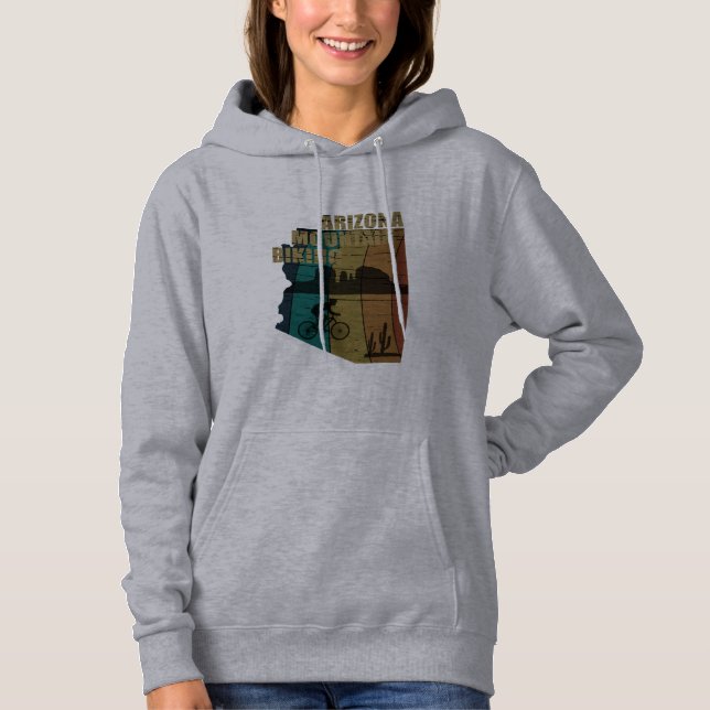 Arizona mountain biking vintage hoodie (Front)