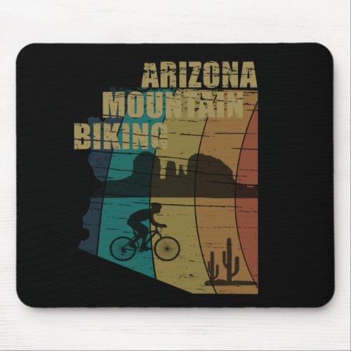 Arizona mountain biking vintage mouse pad