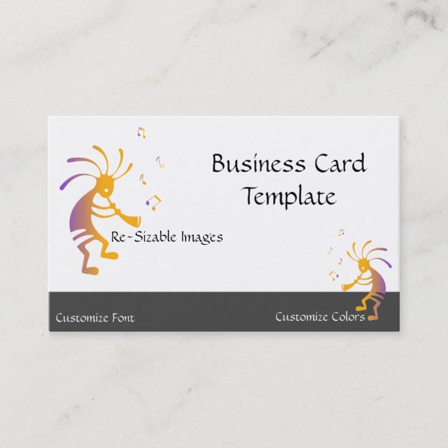 Arizona Music Kokopelli Business Card (Front)