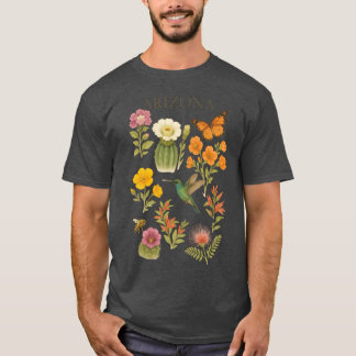 Arizona Native Wildflowers Wildlife T-Shirt