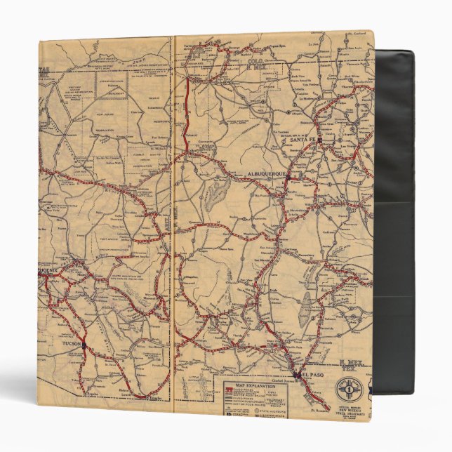 Arizona, New Mexico 3 Ring Binder (Front/Inside)