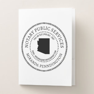 Arizona Notary Services Pocket Folder