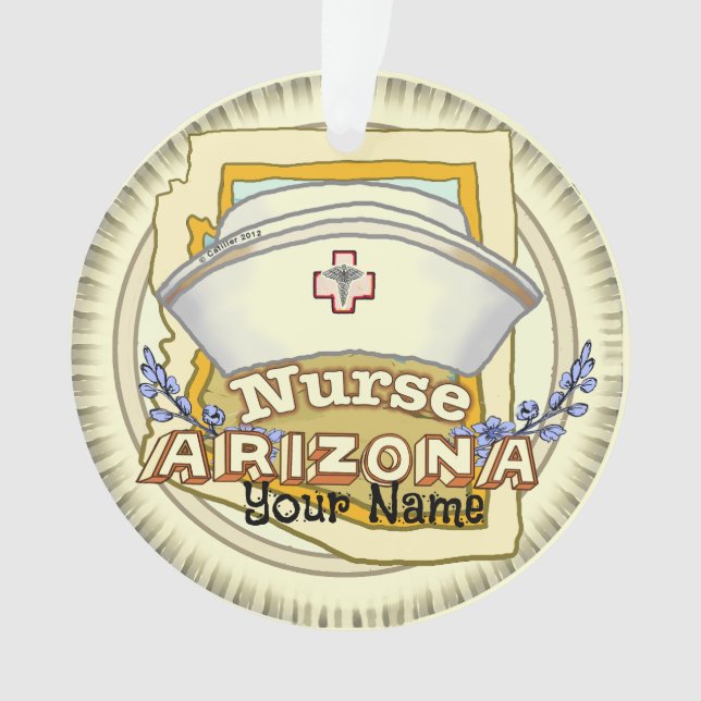 Arizona Nurse Ornament (Front)