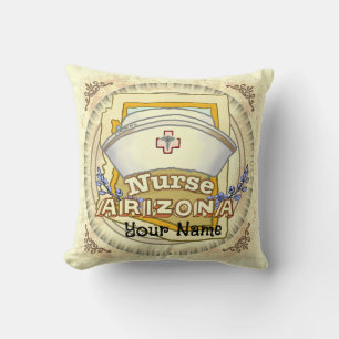 Arizona Nurse Throw Pillow