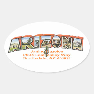 Arizona Oval Sticker
