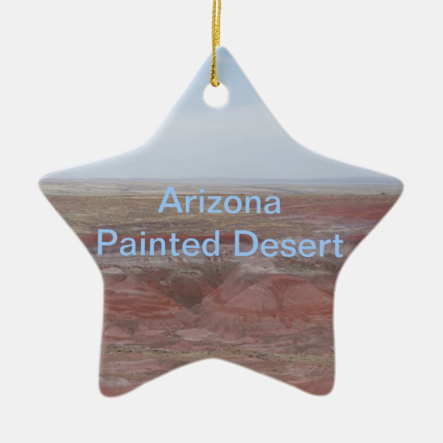Arizona Painted Desert Ceramic Ornament (Front)