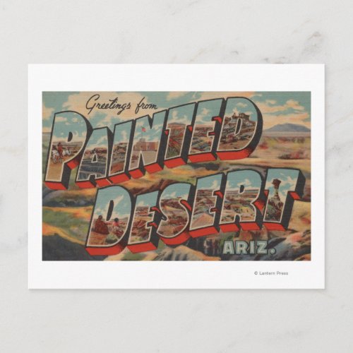 Arizona _ Painted Desert _ Large Letter Scenes Postcard