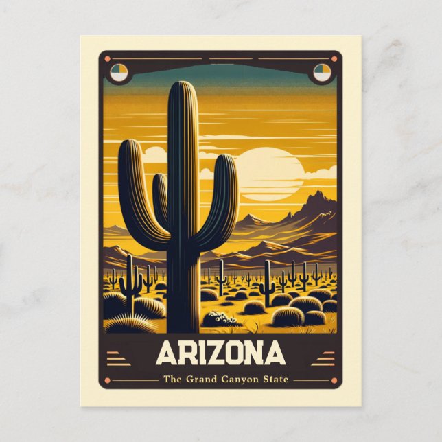 Arizona | Patriotic Spirit Vintage Postcard (Front)