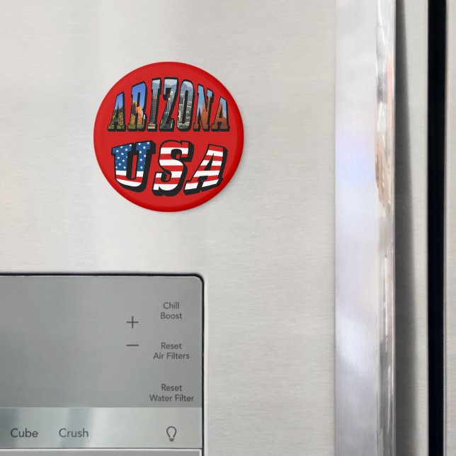 Arizona Picture and USA Flag Text Magnet (In Situ (Fridge))