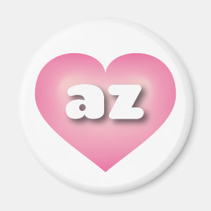 Arizona pink fade heart - I love az Magnet
