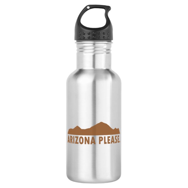 Arizona Please Stainless Steel Water Bottle (Front)