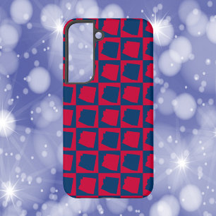 Arizona Red and Blue Pattern Samsung Galaxy S22 Case