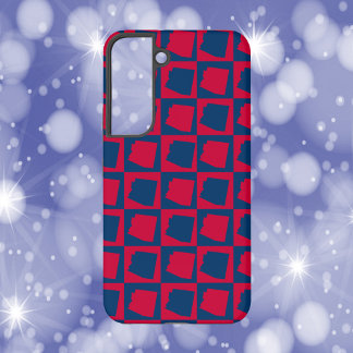 Arizona Red and Blue Pattern Samsung Galaxy S22 Case